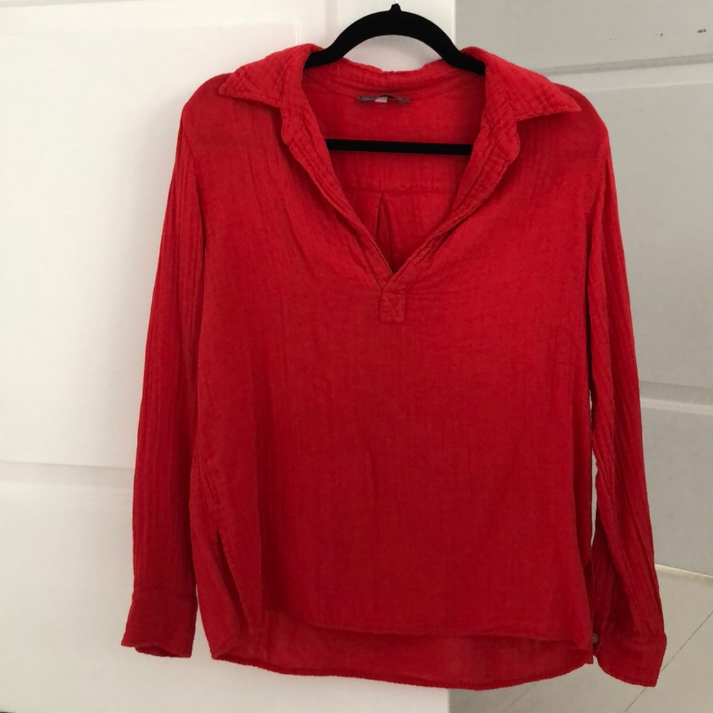 American Colors Cajun Red Hampton Pullover XS
